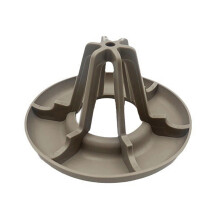 Dish Drying Rack with Dustproof Drainage Design, Gray Plastic Cup Organizer for Kitchen Counter