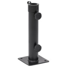 Berkfield Parasol Base for ò38/48 mm Pole Matt Black Steel