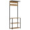 Berkfield Coat Rack with Shoe Storage 68x30x182 cm Solid Rough Mango Wood 1