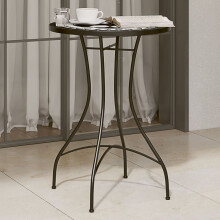 Berkfield Mosaic Bistro Table Black and White ò50x70 cm Ceramic