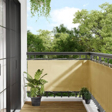 Berkfield Balcony Screen Sand 75x600 cm 100% Polyester Oxford
