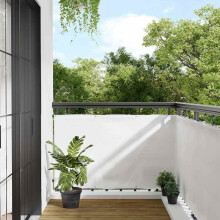 Berkfield Balcony Screen White 90x800 cm 100% Polyester Oxford