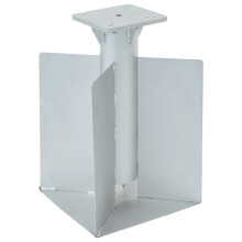 Berkfield In-Ground Parasol Base Silver 27.5x27.5x45 cm Steel