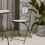 Berkfield Bistro Chairs Foldable 2 pcs Blue and White Ceramic 1
