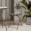 Berkfield Bistro Chairs Foldable 2 pcs Black and White Ceramic 1