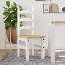 Berkfield Dining Chairs 2 pcs Corona White 42x47x107 cm Solid Wood Pine