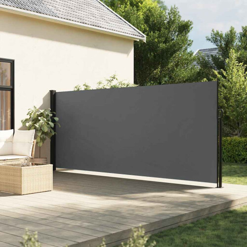 Berkfield Retractable Side Awning Anthracite 160x600 cm