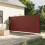 Berkfield Retractable Side Awning Brown 180x600 cm 1