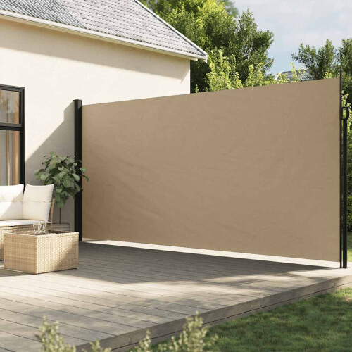 Berkfield Retractable Side Awning Beige 220x600 cm