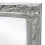 Berkfield Wall Mirror Baroque Style 100x50 cm Silver 6