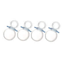 12pcs Transparent Pacifier Candy Boxes Baby Shower Favors Mini Containers for Birthday Parties