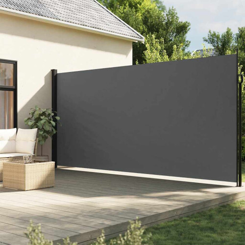 Berkfield Retractable Side Awning Anthracite 220x600 cm