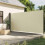 Berkfield Retractable Side Awning Cream 200x600 cm 1