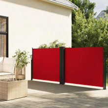 Berkfield Retractable Side Awning Red 100x600 cm