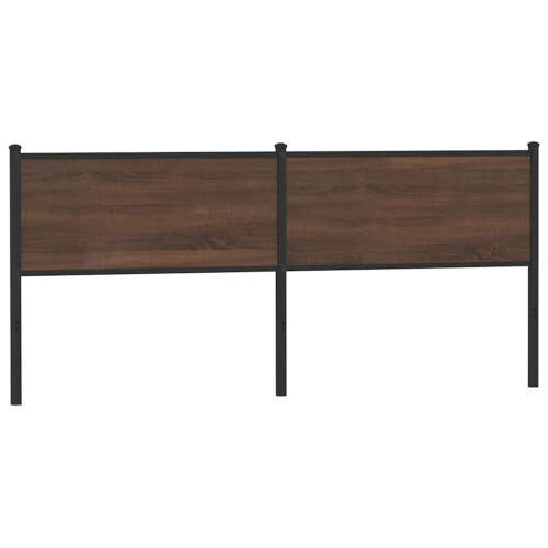 Berkfield Replace Headboard Brown Oak 190 cm Engineered Wood and Steel