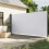 Berkfield Retractable Side Awning White 200x600 cm 1