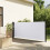 Berkfield Retractable Side Awning White 140x600 cm 1