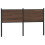 Berkfield Replace Headboard Brown Oak 150 cm Engineered Wood and Steel 1