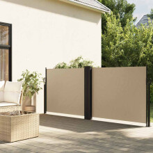 Berkfield Retractable Side Awning Beige 120x600 cm