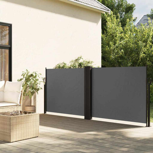 Berkfield Retractable Side Awning Anthracite 120x600 cm