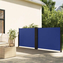 Berkfield Retractable Side Awning Blue 140x600 cm