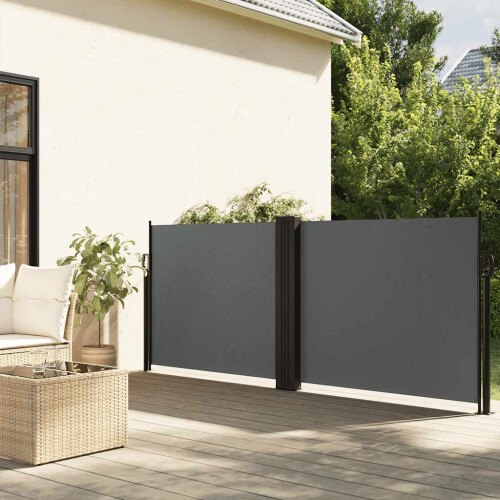 Berkfield Retractable Side Awning Anthracite 100x600 cm