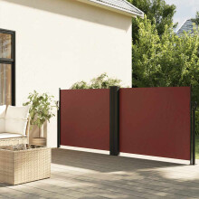 Berkfield Retractable Side Awning Brown 120x600 cm