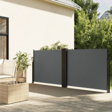 Berkfield Retractable Side Awning Anthracite 140x600 cm