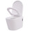 Berkfield Wall Hung Toilet Ceramic White 2