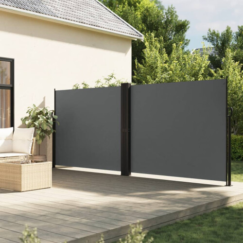 Berkfield Retractable Side Awning Anthracite 160x600 cm