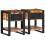 Berkfield Bedside Cabinets 2 pcs Multicolour Solid Rough Wood Mango 1
