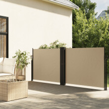 Berkfield Retractable Side Awning Beige 140x1000 cm