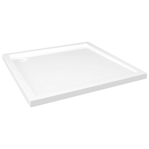 Berkfield Square ABS Shower Base Tray White 80x80 cm 1