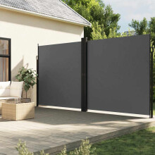 Berkfield Retractable Side Awning Anthracite 200x1000 cm