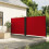 Berkfield Retractable Side Awning Red 160x1000 cm 1