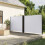 Berkfield Retractable Side Awning White 160x600 cm 1