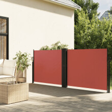 Berkfield Retractable Side Awning Terracotta 140x600 cm