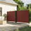 Berkfield Retractable Side Awning Brown 180x1200 cm 1