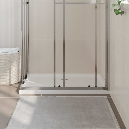 Berkfield Rectangular ABS Shower Base Tray White 70x100 cm 2