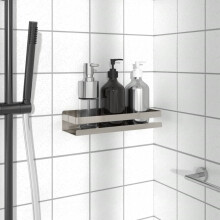 Berkfield Shower Shelf 30x10x6 cm Brushed 304 Stainless Steel