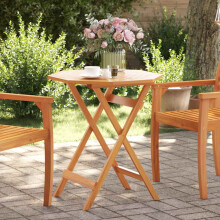 Berkfield Folding Garden Table ò70x75 cm Solid Wood Acacia