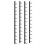 Berkfield Wall Mounted Wine Racks for 12 Bottles 2 pcs Black Iron 2