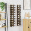 Berkfield Wall Mounted Wine Racks for 12 Bottles 2 pcs Black Iron 3
