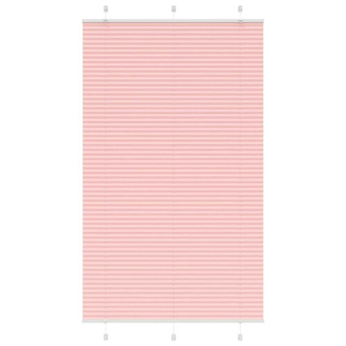 Berkfield Pleated Blind Pink 115x200 cm Fabric Width 114.4 cm Polyester
