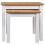 Berkfield Nesting Tables 2 pcs White Solid Pine Wood Panama Range 2