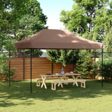 Berkfield Foldable Party Tent Pop-Up Brown 440x292x315 cm