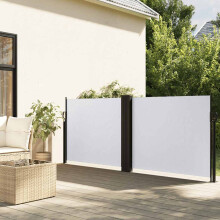 Berkfield Retractable Side Awning White 120x1000 cm