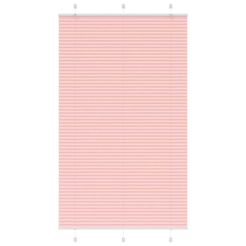 Berkfield Pleated Blind Pink 120x200 cm Fabric Width 119.4 cm Polyester