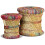 Berkfield Stools with Chindi Details 2 pcs Multicolour Bamboo 2