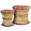 Berkfield Stools with Chindi Details 2 pcs Multicolour Bamboo 5
